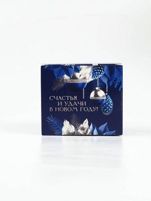 Подарочный набор новогодний «Счастья и удачи в Новом году», чай чёрный, 50 г и кружка керамическая, 300 мл