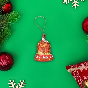 Шоколадная фигурка новогодняя «Колокольчик» на нитке, 30 г