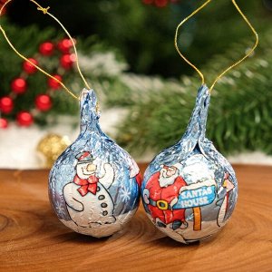 Шоколад молочный фигурный «Новогодние игрушки», 100 г