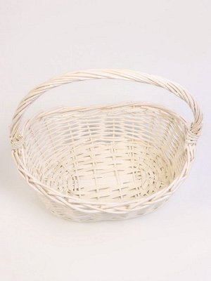 Набор корзин плетёных, 4 шт., 49x37x18 см, 43x32x16 см, 37x26x15 см, 31x20x13 см, ива, серый