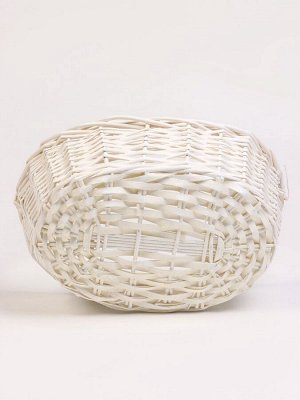 Набор корзин плетёных, 4 шт., 49x37x18 см, 43x32x16 см, 37x26x15 см, 31x20x13 см, ива, серый