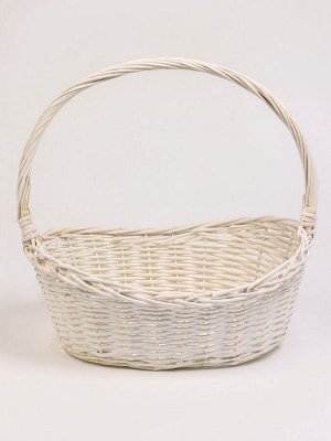 Набор корзин плетёных, 4 шт., 49x37x18 см, 43x32x16 см, 37x26x15 см, 31x20x13 см, ива, серый