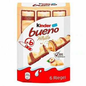 Вафельные батончики Kinder Bueno White 117 гр