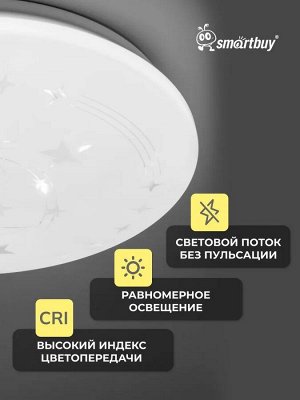 Светильник потолочный STARS 24Вт, 1920 лм, 6500К
