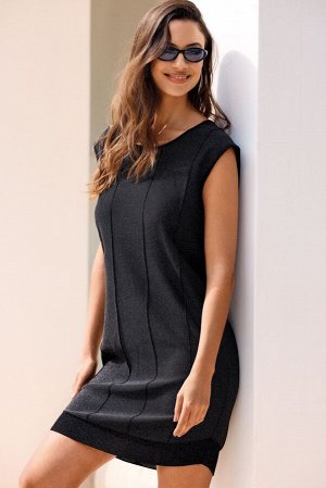 Платье Black Viscose Polyamide, Gold Viscose Polyamide