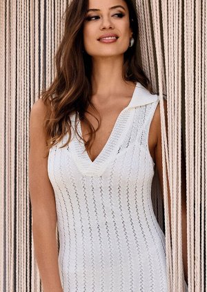 Платье Black Viscose Polyester, Off White Viscose Polyester