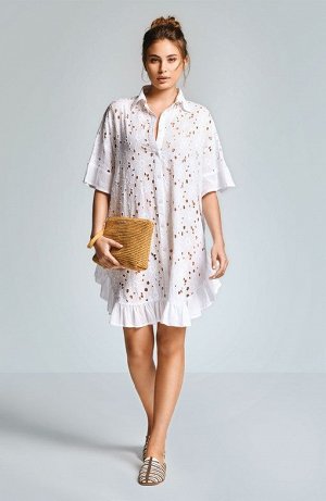 Платье Black Cotton, Lilac Cotton, White Cotton