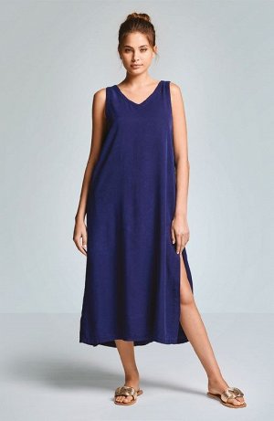 Платье Fuchsia Tencel, Green Tencel, Indigo Blue Tencel, Navy Blue Tencel