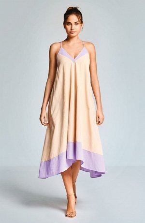 Платье Black Cotton Linen, Sand Cotton Linen, Wine Cotton Linen