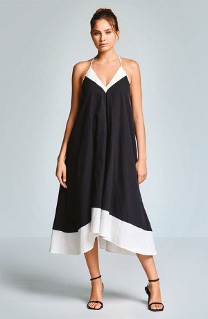 Платье Black Cotton Linen, Sand Cotton Linen, Wine Cotton Linen