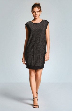 Платье Black Viscose Polyamide, Gold Viscose Polyamide