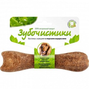 Деревенское лакомство ЗУБОЧИСТИКИ для собак СРЕДНИХ пород ВОДОРОСЛИ 1*95гр.