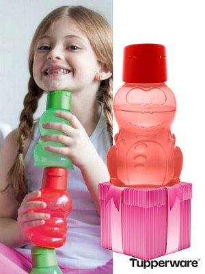 Детская эко-бутылка Дракон красный 350 мл 1шт - Tupperware®.