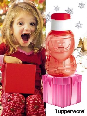 Детская эко-бутылка Дед мороз 350 мл 1шт - Tupperware®.