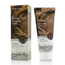 3W CLINIC Пенка для умывания с бурым рисом, Brown Rice Cleansing Foam, 100 мл!!