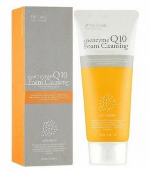 3W CLINIC Пенка для умывания с коэнзимом Q10, Coenzyme Q10 Foam Cleansing, 100 мл