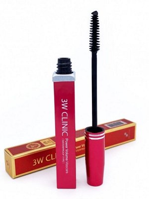 3W CLINIC Тушь для объёма ресниц (влагостойкая), POWER VOLUME MASCARA WATER PROOF TYPE, 7мл