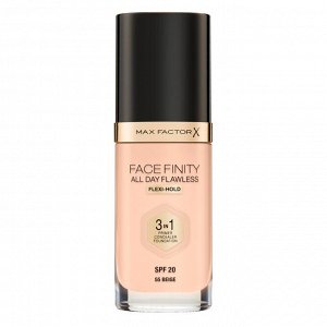 MF FACEFINITY ALL DAY FLAWLESS 3-in-1 тон основа №55 Beige