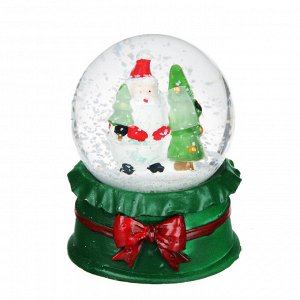Шар снежный с Дедом Морозом СНОУ БУМ 8 см, полистоун, с Дедом Морозом, 2 дизайна