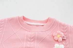 Костюм для девочки (свитшот+штаны) с принтом