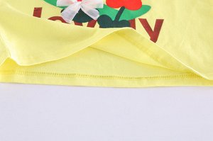 Костюмы для девочки (футболка+шорты) с принтом