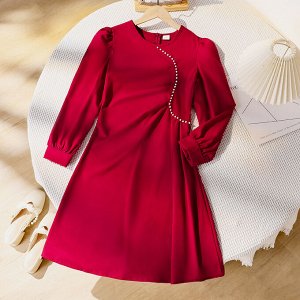Платье для девочки с длинным рукавом