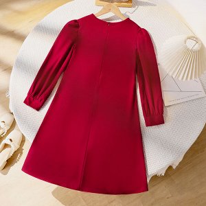 Платье для девочки с длинным рукавом
