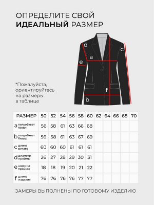 Жакет-5427 Цвет: Черный
Фасон: Жакет
Материал: Креп
Длина рукава: Длинный рукав
Параметры модели: Рост 173 см, Размер 54

Жакет с одной пуговкой черный
Элегантный жакет прямого кроя из мягкого матер