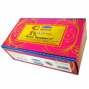 SATYA прямоуг. благовония Natural Rose НАТУРАЛЬНАЯ РОЗА 15гр. блок 12шт.