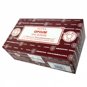SATYA прямоуг. благовония Opium МАК 15гр. блок 12шт.