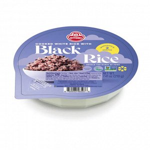 Готовый белый рис с добавлением чёрного риса "BLACK RICE" 210г