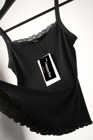 Женская пижама с шортами из ажурного хлопка Happyfox