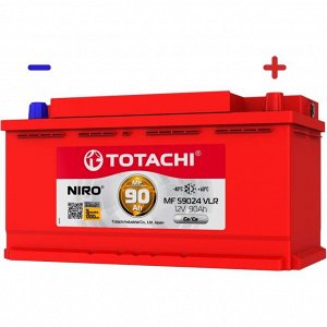 Аккумулятор Totachi Niro MF 59024 VLR LN5/L5(H8) L, 90Ач, CCA 860А, обслуживаемый, арт. 90290