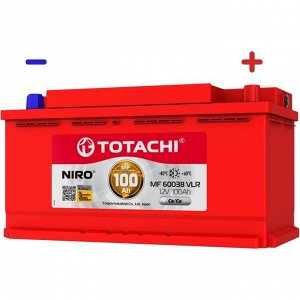 Аккумулятор Totachi Niro MF 60038 VLR LN5/L5(H8) L, 100Ач, CCA 940А, обслуживаемый, арт. 90200