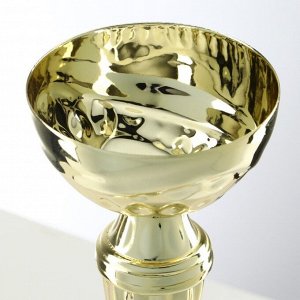 Кубок 150С, наградная фигура, золото, подставка камень, 17.3 см