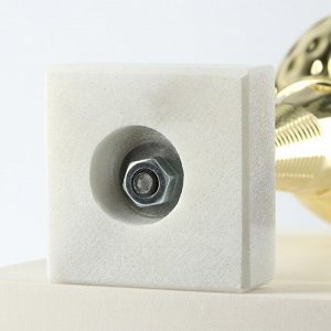 Кубок 150С, наградная фигура, золото, подставка камень, 17.3 см