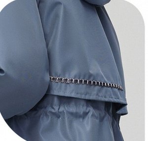 Женская парка утягивающая талию, с капюшоном, со съемной подкладкой, коричневый