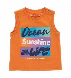 Майка Белый 11-0601TCX(BRIGHT WHITE) - Оранжевый 16-1356TCX(Persimmon Orange) 
Майка 100% хлопок