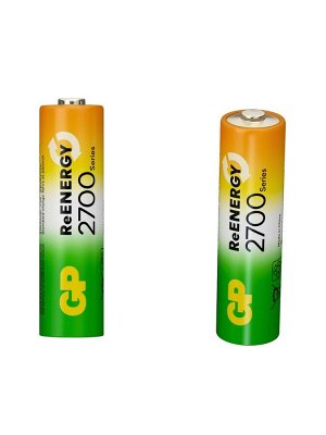 Аккумулятор GP, Ni-Mh, AA, HR 6-4BL, 1.2 В, 2700 мАч, блистер, 4 шт.