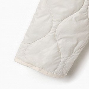Куртка стёганая женская демисезонная MIST Oversize, молочная