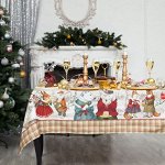 Набор столовый &quot;Winter holidays&quot; скат.150х110см +/-3см с ГМВО, салф.40х40см-4 шт, хл100%