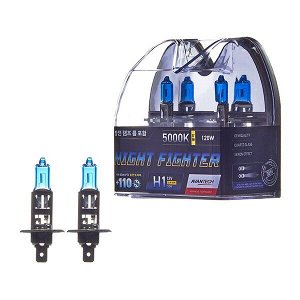 Лампа галогенная Avantech H1 (P14.5s, T8), 12В, 55Вт (соответствует 120Вт), 5000К, комплект 2 шт, арт. AB5001