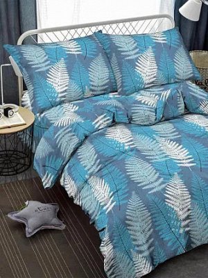 "Amore Mio" Комплект постельного белья "Fern" 1,5сп, 50х70см, макосатин