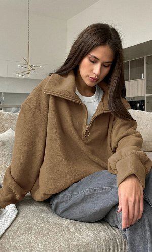 Женский флисовый свитшот