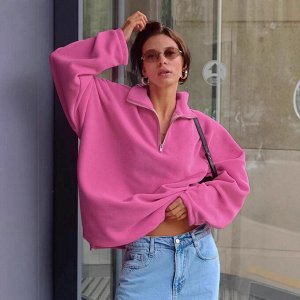 Женский флисовый свитшот