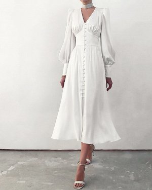 Платье женское с длинным рукавом