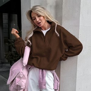 Женский флисовый свитшот