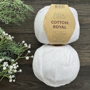 Пряжа Хлопок 100 гр/210 м Cotton Royal Fibra Natura