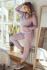 Костюм из футера 2х-нитка лила (М-794)