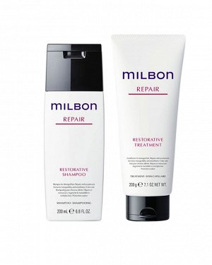 Milbon Repair Restorative Shampoo & Treatment Set – набор с кератином для восстановления тонких мелированных волос